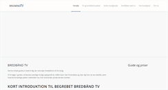 Desktop Screenshot of bredbandtv.dk